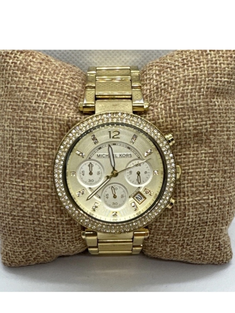 Michael Kors Gold and Crystal Women’s Watch Crystal-Accent - Picture 2 of 8